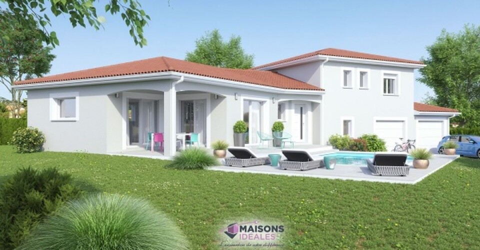 Maison en demi sous-sol, 125m² habitable 75m² de garage