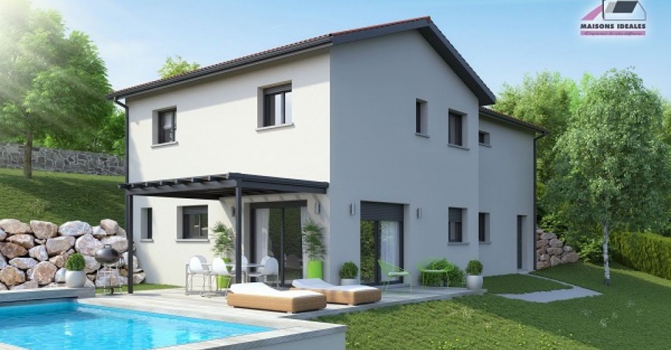 Maison inversée, 125m² habitable 45m² de garage