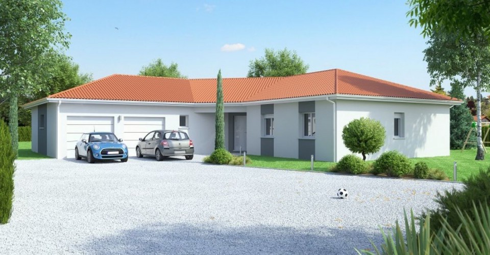 Maison de plain-pied, 110m² habitable 28m² de garage
