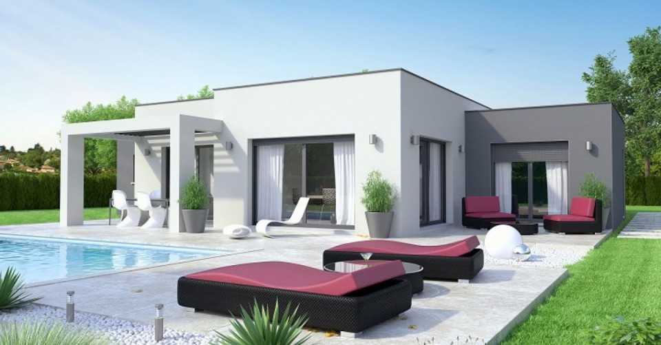 Maison de plain-pied, 130m² habitable 40m² de garage