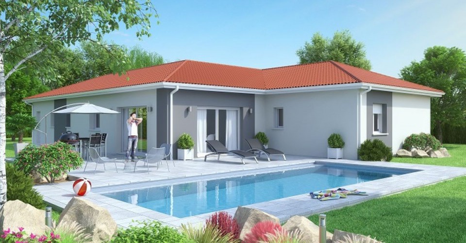 Maison de plain-pied, 120m² habitable 40m² de garage