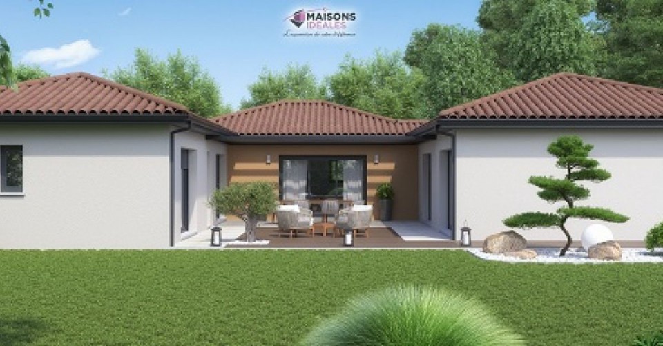 Maison de plain-pied, 158m² habitable sans garage