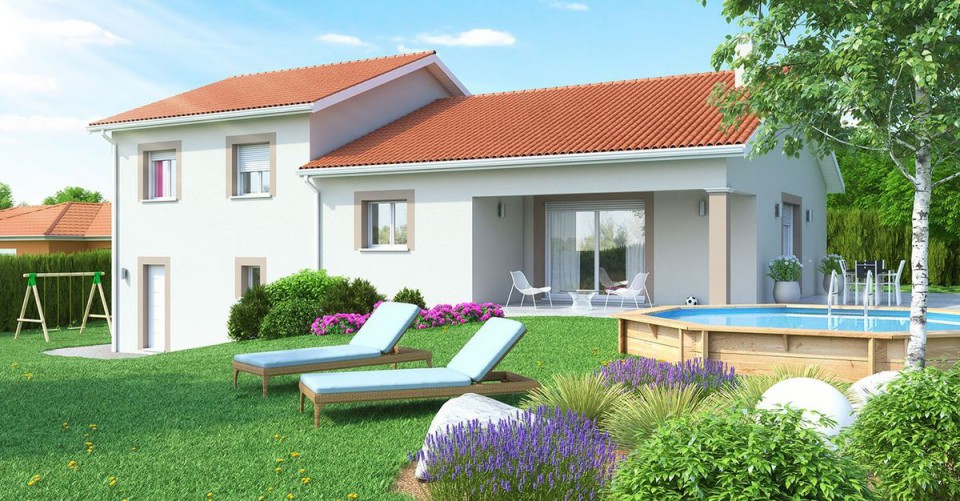 Maison en demi sous-sol, 115m² habitable 41m² de garage