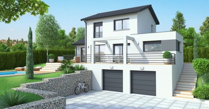 maison sur sous-sol, 117m² habitable 75m² de garage