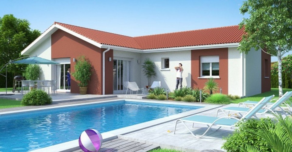 Maison de plain-pied, 89m² habitable 18m² de garage