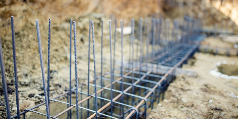 Foundation,Site,Of,New,Building,,Details,And,Reinforcements,With,Steel