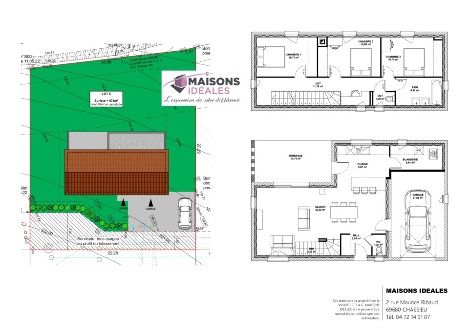 Terrain 574 m² VIENNE LES TUPINIERES