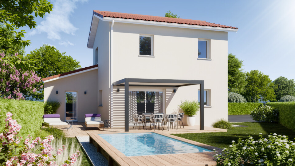 Maison à étage, 81m² habitable 55m² de garage