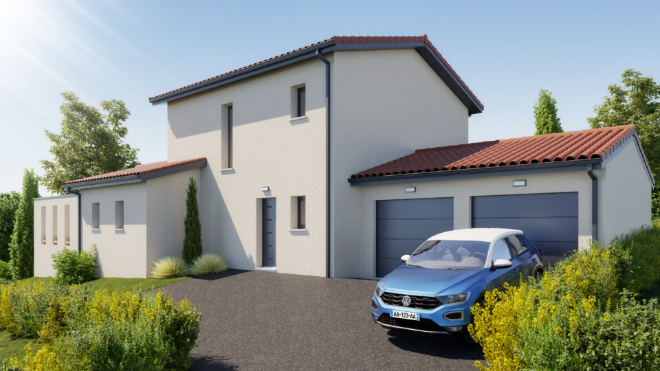 Maison à étage, 115m² habitable 36m² de garage