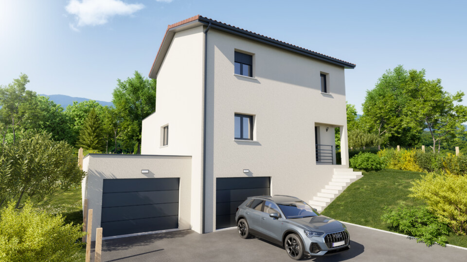 Maison sur sous-sol, 123m² habitable 79m² de garage