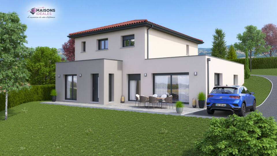 Maison inversée, 151m² habitable 28m² de garage