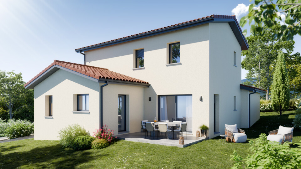 Maison à étage, 117m² habitable 24m² de garage