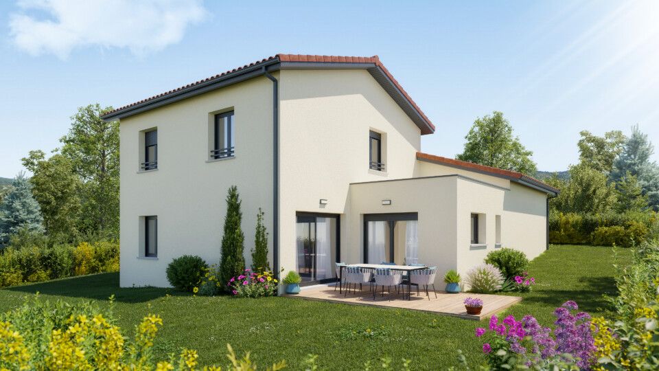 Maison à étage, 113m² habitable 36m² de garage