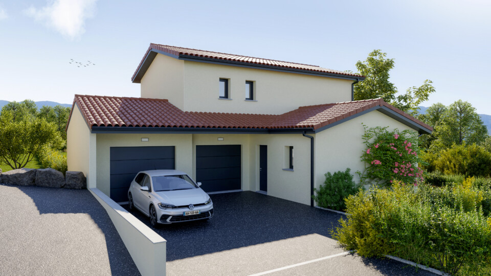 Maison à étage, 122m² habitable 42m² de garage