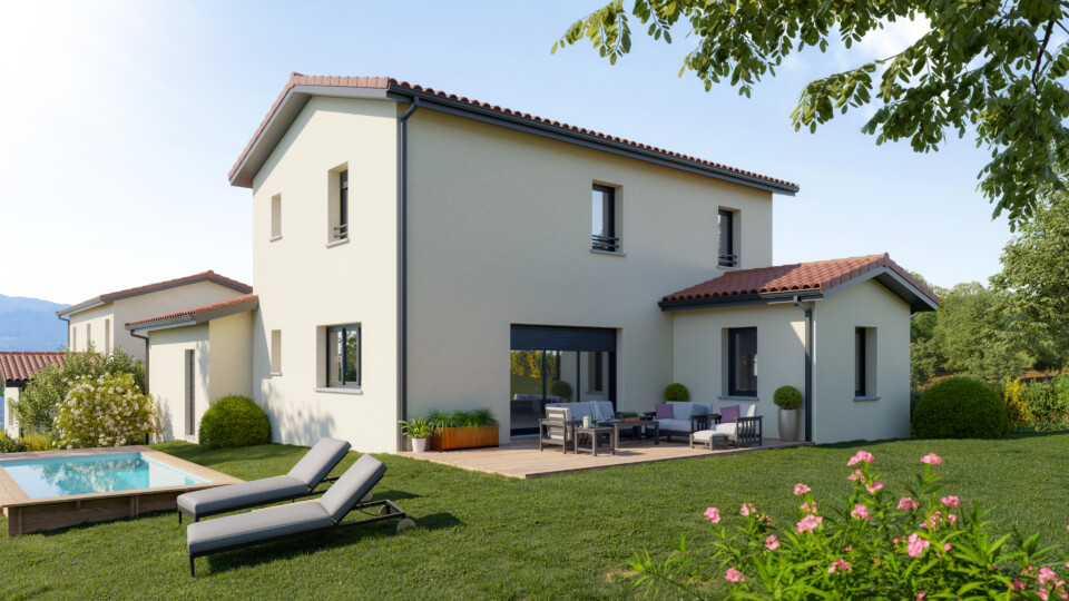 Maison à étage, 125m² habitable 35m² de garage