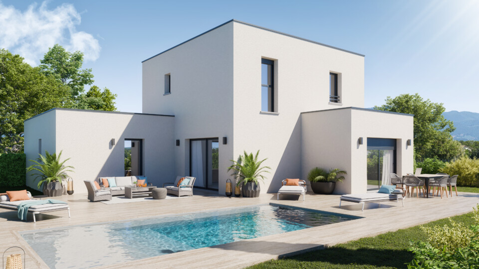 Maison à étage, 122m² habitable 30m² de garage