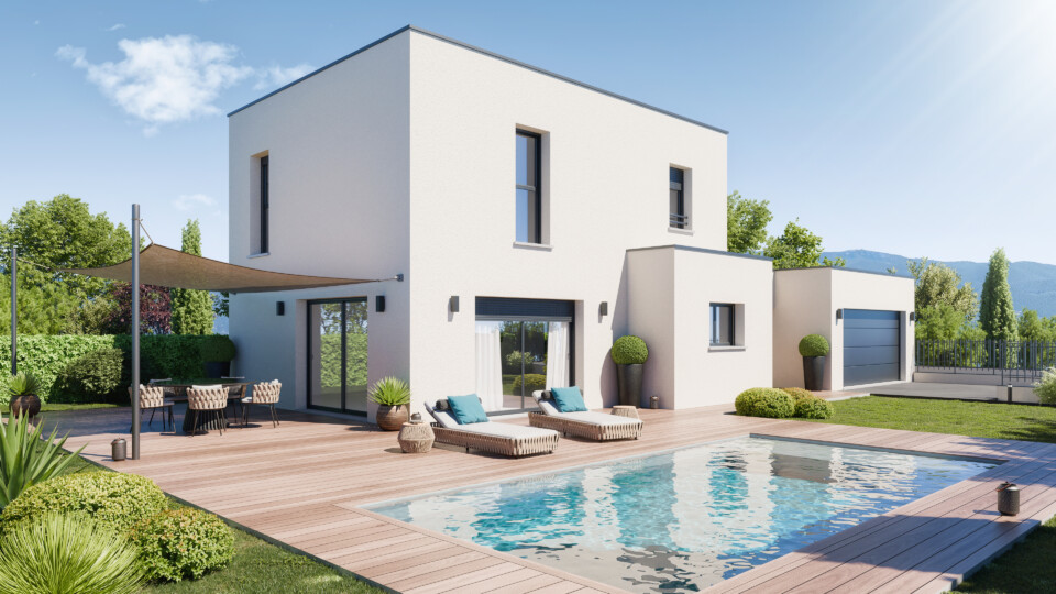 Maison à étage, 109m² habitable 59m² de garage