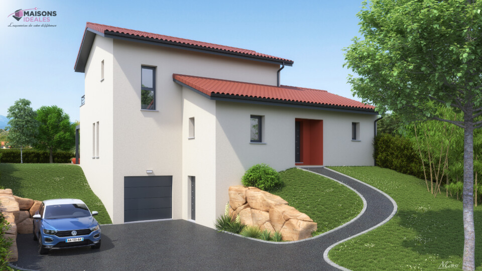 Maison sur sous-sol, 150m² habitable 61m² de garage