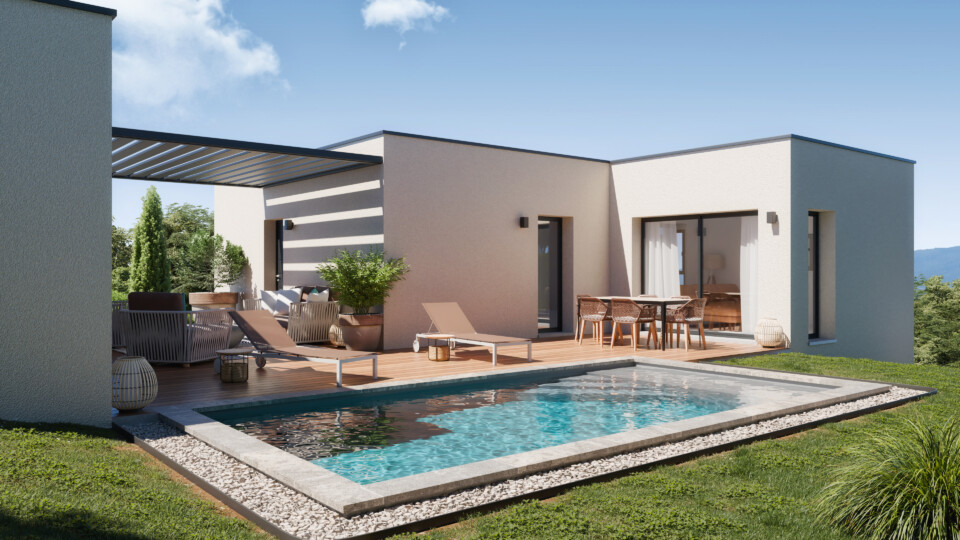 Maison à étage, 135m² habitable 42m² de garage