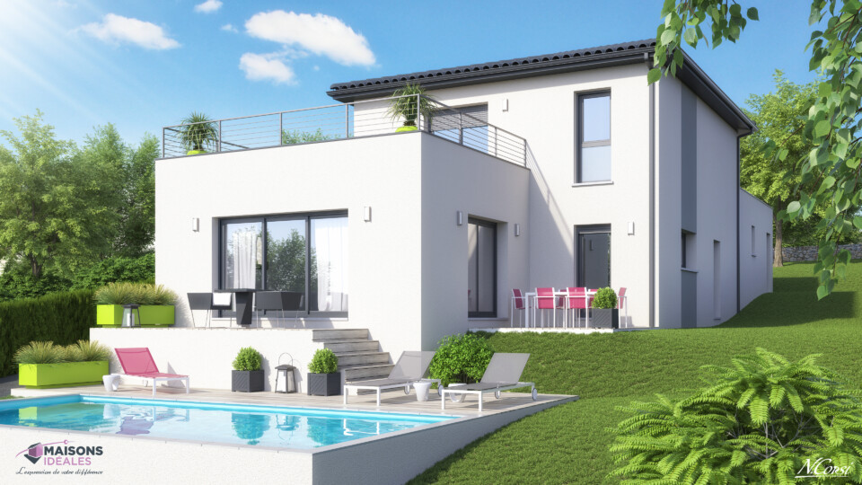 Maison à étage, 152m² habitable 43m² de garage