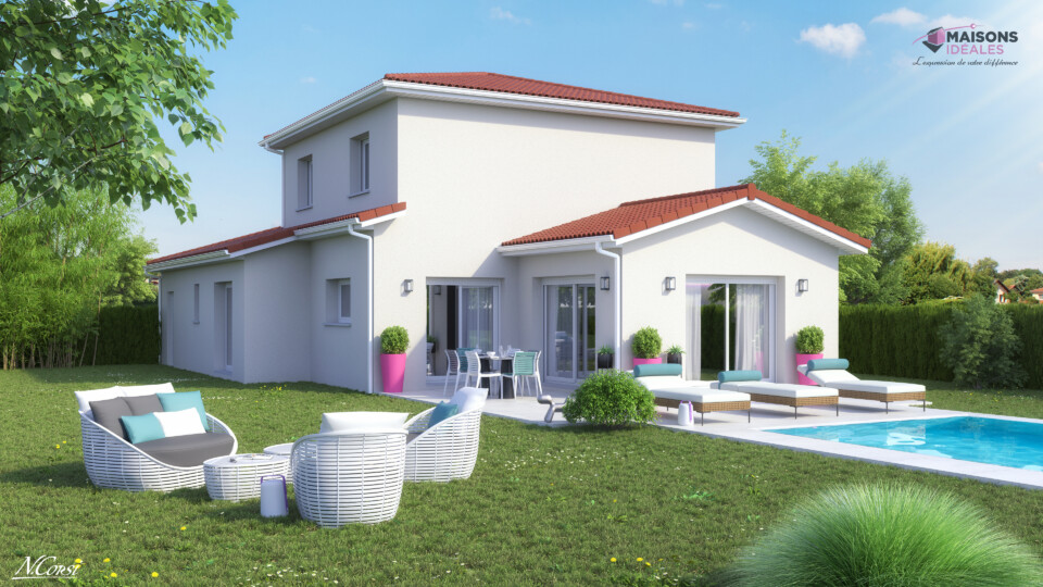 Maison à étage, 130m² habitable 50m² de garage