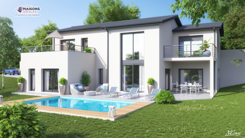 Maison à étage, 220m² habitable 62m² de garage